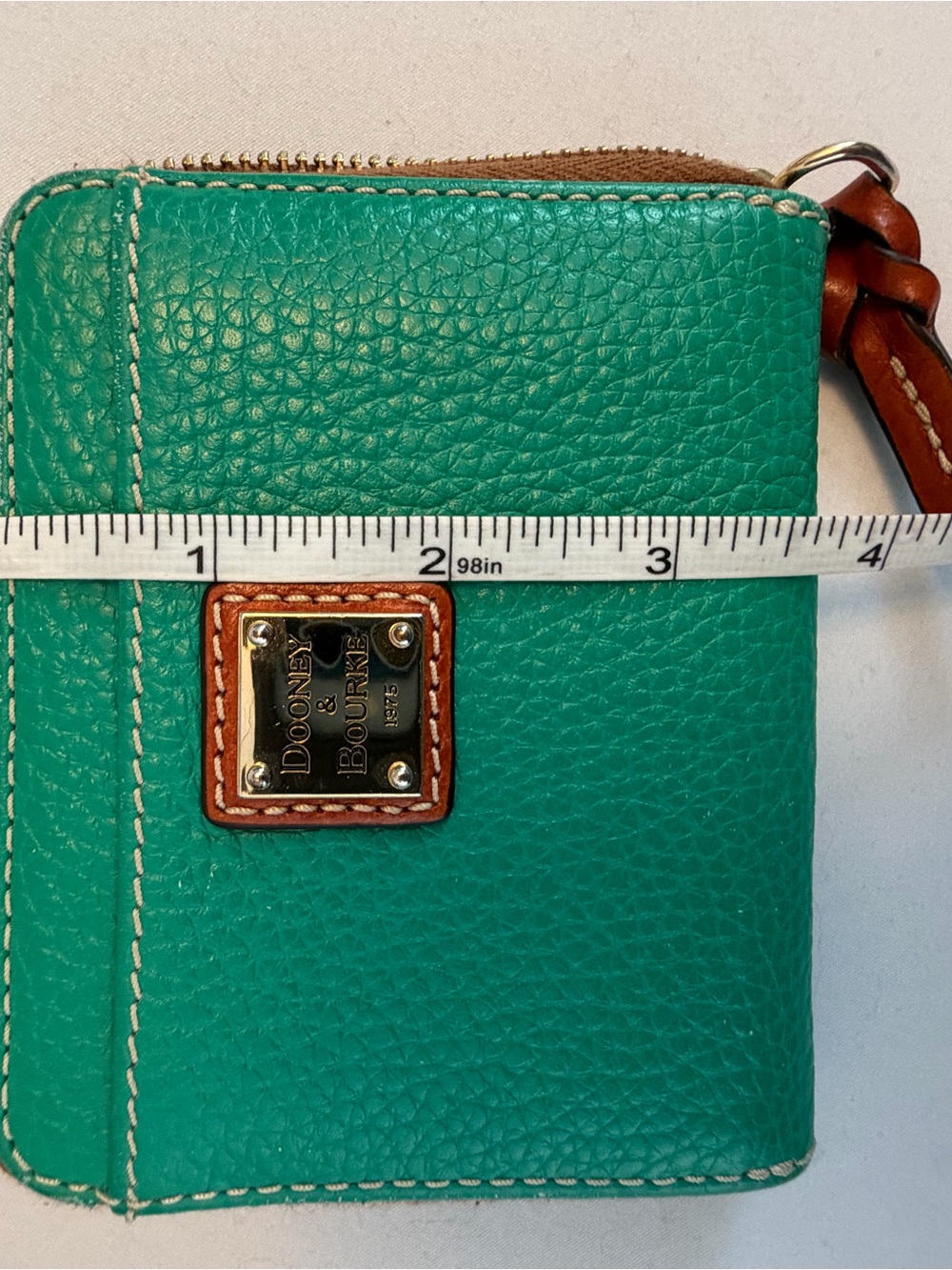 Dooney & Bourke Green Pebbled Leather Crossbody with Matching Wallet - Picture 13 of 16